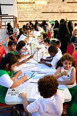 مرسم الطفل في اليوم الوطني السعودي 94 بمحافظة ينبع