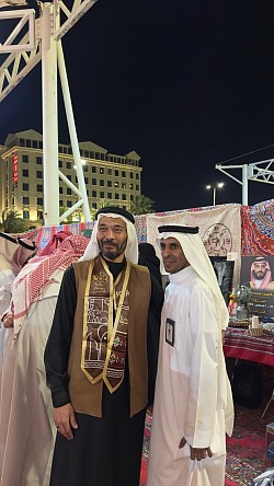صوره تجمع رئيس النادي وهيب شاهين مع الاستاذ ماجد الرفاعي
